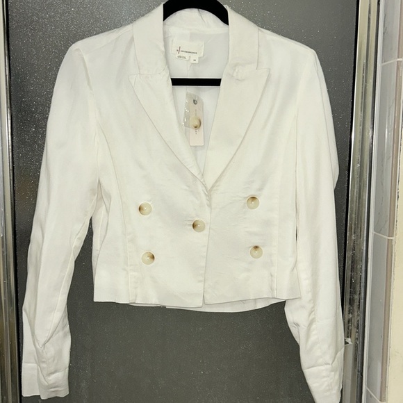 By Anthropologie cropped Washed Denim Jacket - Picture 7 of 12